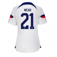 Yhdysvallat Timothy Weah #21 Kotipaita Naiset MM-kisat 2022 Lyhythihainen